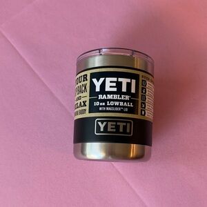 YETI Rambler 10 oz Lowball - Stainless Steel and Black